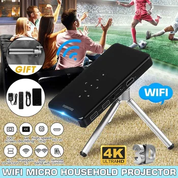 Mini 4K DLP Android Projector WiFi bluetooth 4.0 Portable LED Video Projector Home Cinema Support Miracast Airplays
Mini 4K DLP Android Projector WiFi bluetooth 4.0 Portable LED Video Projector Home Cinema Support Miracast Airplays