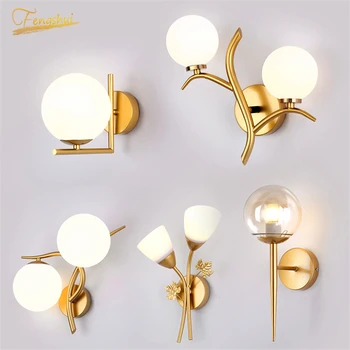 Nordic LED Glass Wall Lamp Lighting Modern Golden Gloss Iron Wall Lights Hotel Restaurant Living Interior Decoration Wall Lamp
Nordic LED Glass Wall Lamp Lighting Modern Golden Gloss Iron Wall Lights Hotel Restaurant Living Interior Decoration Wall Lamp