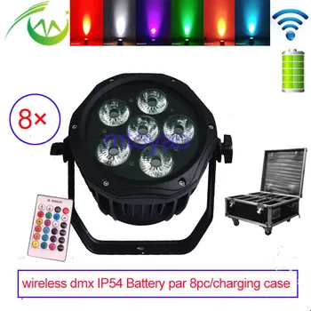 Wireless dmx LED Par Can Outdoor IP54 Battery Power Uplight 6*18w DJ Par RGBWAUV Par Can LED DMX512 Par Light for Weddings
Wireless dmx LED Par Can Outdoor IP54 Battery Power Uplight 6*18w DJ Par RGBWAUV Par Can LED DMX512 Par Light for Weddings