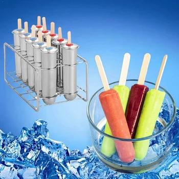 Stainless Steel sicle Molds Ice Cream Sticks Brush for Home DIY Fruit Innovative Ice Tube Molds 10 Molds
Stainless Steel sicle Molds Ice Cream Sticks Brush for Home DIY Fruit Innovative Ice Tube Molds 10 Molds