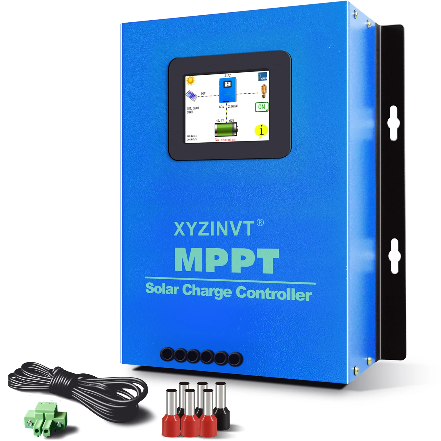 MPPT 60A Solar Charge Controller Automatic Recognition of Input Voltage LCD Max 170V Input Volt Off-grid Solar Panel Controllers
MPPT 60A Solar Charge Controller Automatic Recognition of Input Voltage LCD Max 170V Input Volt Off-grid Solar Panel Controllers