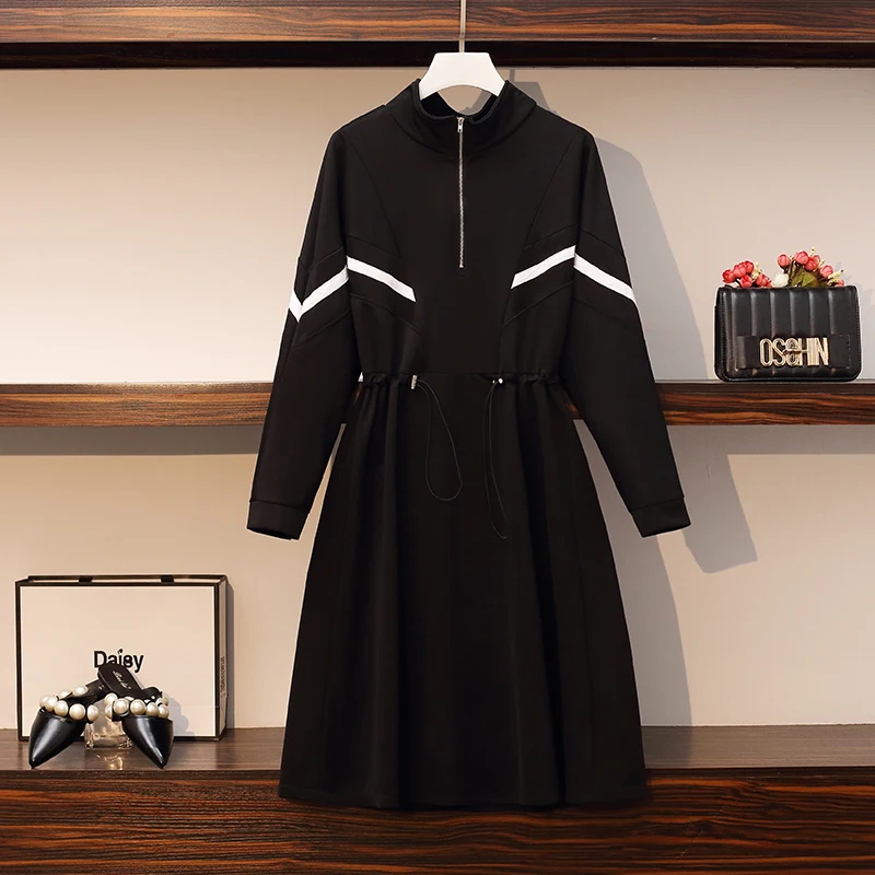 EHQAXIN Graceful Womens Dresses 2021 Fall Fashion Loose Drawstring High Waist Zipper A-Shaped Black Dress Casual Style L-4XL
EHQAXIN Graceful Womens Dresses 2021 Fall Fashion Loose Drawstring High Waist Zipper A-Shaped Black Dress Casual Style L-4XL