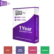 Leadcool Subtv 1 שנה צרפתית מנוי ערבית בלגיה פורטוגל אלבני אפריקאי צרפת אירופה לחיות IPTV ערוצי M3U קוד(China)
