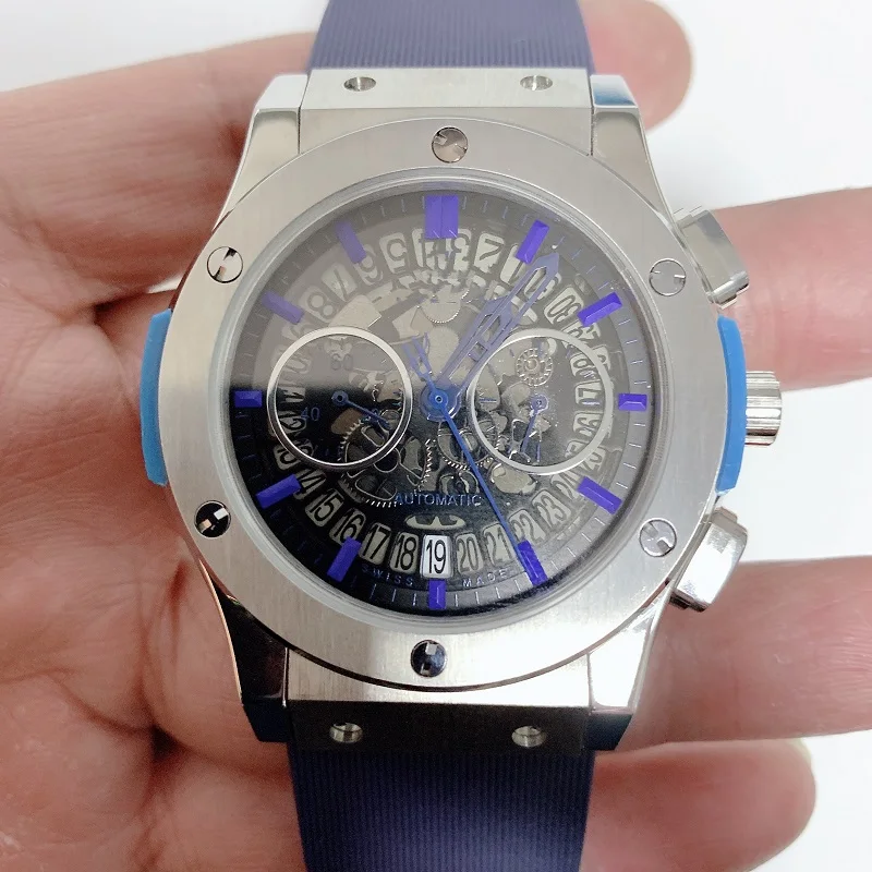 Watch men 42MM quartz chronograph Stainless steel case Japan VK timing multi-functional quartz wristwatches
Watch men 42MM quartz chronograph Stainless steel case Japan VK timing multi-functional quartz wristwatches