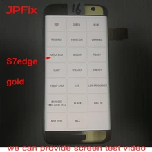 Assembly Display Frame-Strip Digitizer G935A AMOLED S7-Edge Samsung Galaxy Touch-Screen