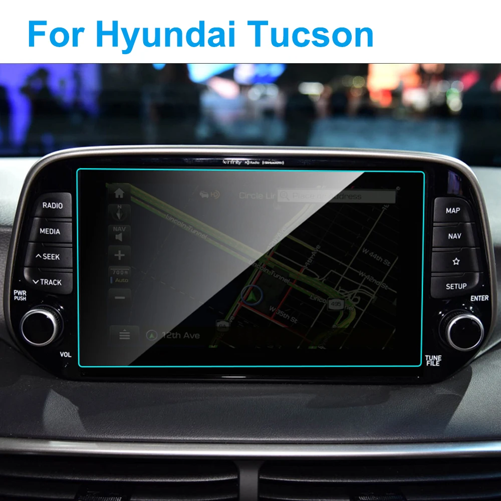 8 дюймов автомобиля GPS навигации Экран протектор для Hyundai Tucson 2019 авто Интерьер