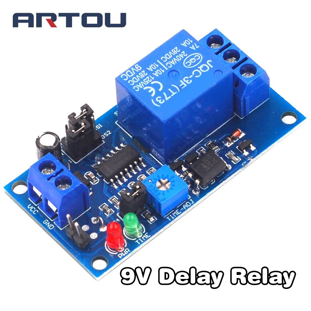 High Quality Delay Relay Delay Turn On / Delay Turn Off Switch Module with Timer DC 9V
High Quality Delay Relay Delay Turn On / Delay Turn Off Switch Module with Timer DC 9V