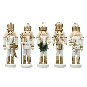 5Pcs/set Wood Nutcracker s Christmas Gift Set Classic Nutcracker Doll Decoration for Office Home Christmas kids Gift 12CM
5Pcs/set Wood Nutcracker s Christmas Gift Set Classic Nutcracker Doll Decoration for Office Home Christmas kids Gift 12CM