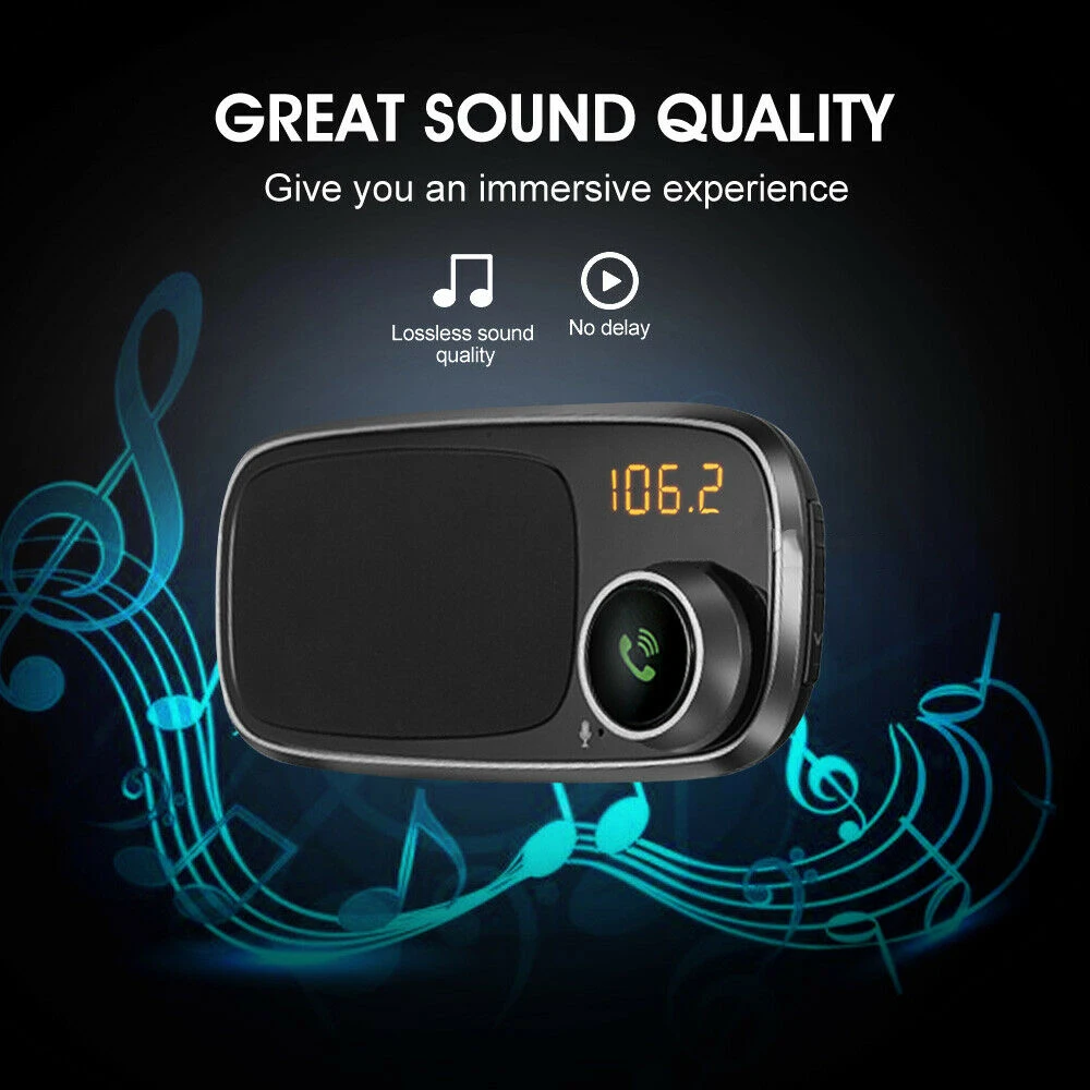 Mayitr FM Transmitter Handsfree Car Kit AUX Car Dual USB Charger Handsfree Wireless bluetooth FM Transmitter MP3 Player
Mayitr FM Transmitter Handsfree Car Kit AUX Car Dual USB Charger Handsfree Wireless bluetooth FM Transmitter MP3 Player
