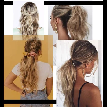 TALANG Long Ponytail Synthetic Curly Light Brown Drawstring Clip in Ponytail Heat Resistant Hair Tail
TALANG Long Ponytail Synthetic Curly Light Brown Drawstring Clip in Ponytail Heat Resistant Hair Tail