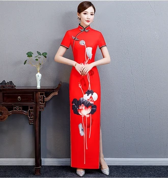 Plua size 5XL custom Improvement cheongsam female autumn new Chinese style large size dress long paragraph improved show Qipao
Plua size 5XL custom Improvement cheongsam female autumn new Chinese style large size dress long paragraph improved show Qipao