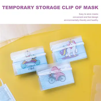 12Pcs Cartoon Mask Storage Clips Portable Foldable Recycling Mask Holder Disposable Face Mask Storage Case Container
12Pcs Cartoon Mask Storage Clips Portable Foldable Recycling Mask Holder Disposable Face Mask Storage Case Container