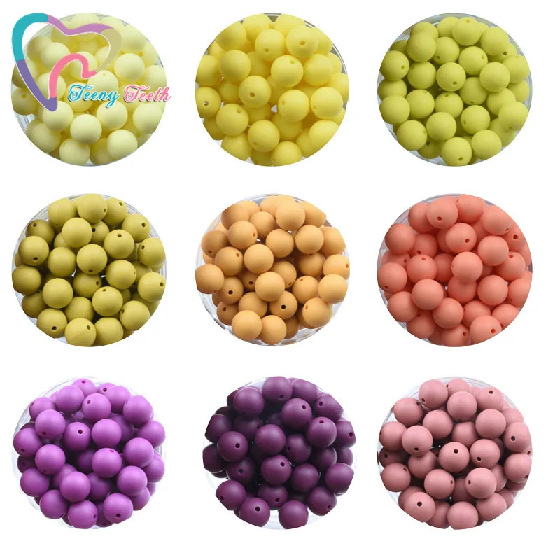 100 PCS Autumn Yellow Series 12/15 MM Silicone Round Beads DIY Teething Necklace BPA Free Chew Charms Newborn Nursing Accessory
100 PCS Autumn Yellow Series 12/15 MM Silicone Round Beads DIY Teething Necklace BPA Free Chew Charms Newborn Nursing Accessory