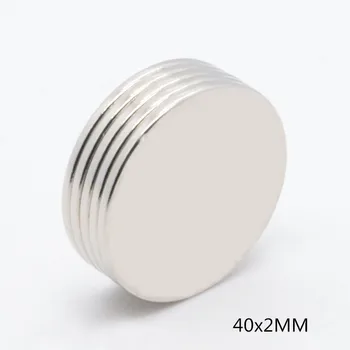 5Pcs 40x2 mm N35 Neodymium Magnet Permanent NdFeB Round Super Strong Powerful Magnetic Magnets 40*2 mm Search Magnet
5Pcs 40x2 mm N35 Neodymium Magnet Permanent NdFeB Round Super Strong Powerful Magnetic Magnets 40*2 mm Search Magnet