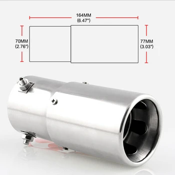 MagiDeal 2X Auto Exhaust Muffler Pipe w/ Red Led Light Universal Fit 30-63mm 
MagiDeal 2X Auto Exhaust Muffler Pipe w/ Red Led Light Universal Fit 30-63mm