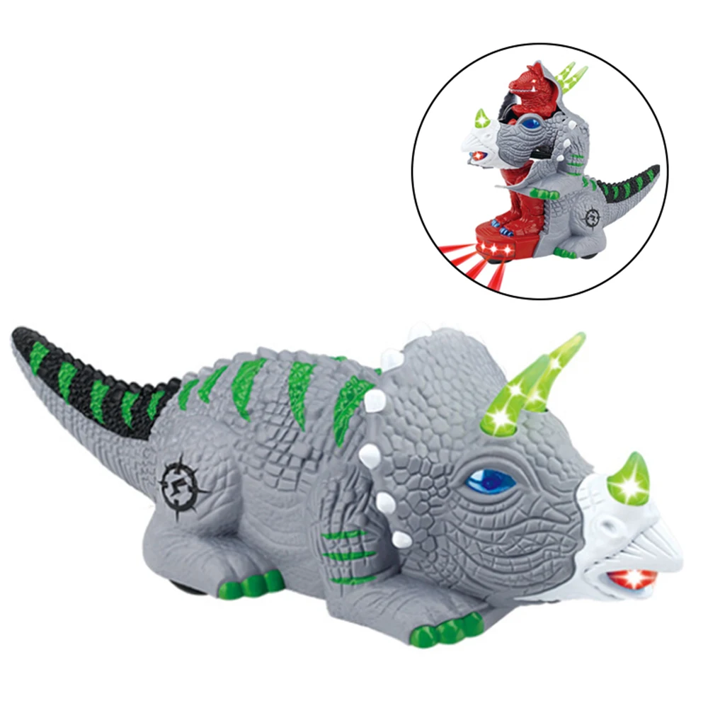 1pc Electric Deformation Dinosaur Robot Walking Toy With Sound Light Educational Toys Triceratops Car Model Kids Gifts
1pc Electric Deformation Dinosaur Robot Walking Toy With Sound Light Educational Toys Triceratops Car Model Kids Gifts
