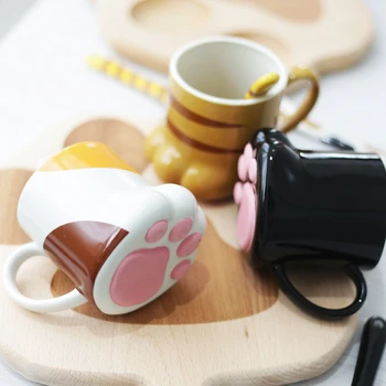 Nordic style cute cat claw meat pad ceramic mug creative water cup ceramic coffee cup children gift
Nordic style cute cat claw meat pad ceramic mug creative water cup ceramic coffee cup children gift