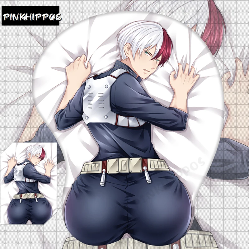 

PINKHIPPOS Anime My Hero Academia 3D Soft Gel Gaming Mouse Pad Mousepad Todoroki Shoto Wrist Rest Keyboard Pad Computer Mat