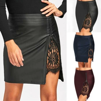 Fashion Elegant Women Sexy PU Leather Pencil Bodycon High Waist Mini Short Skirt Stretch
Fashion Elegant Women Sexy PU Leather Pencil Bodycon High Waist Mini Short Skirt Stretch