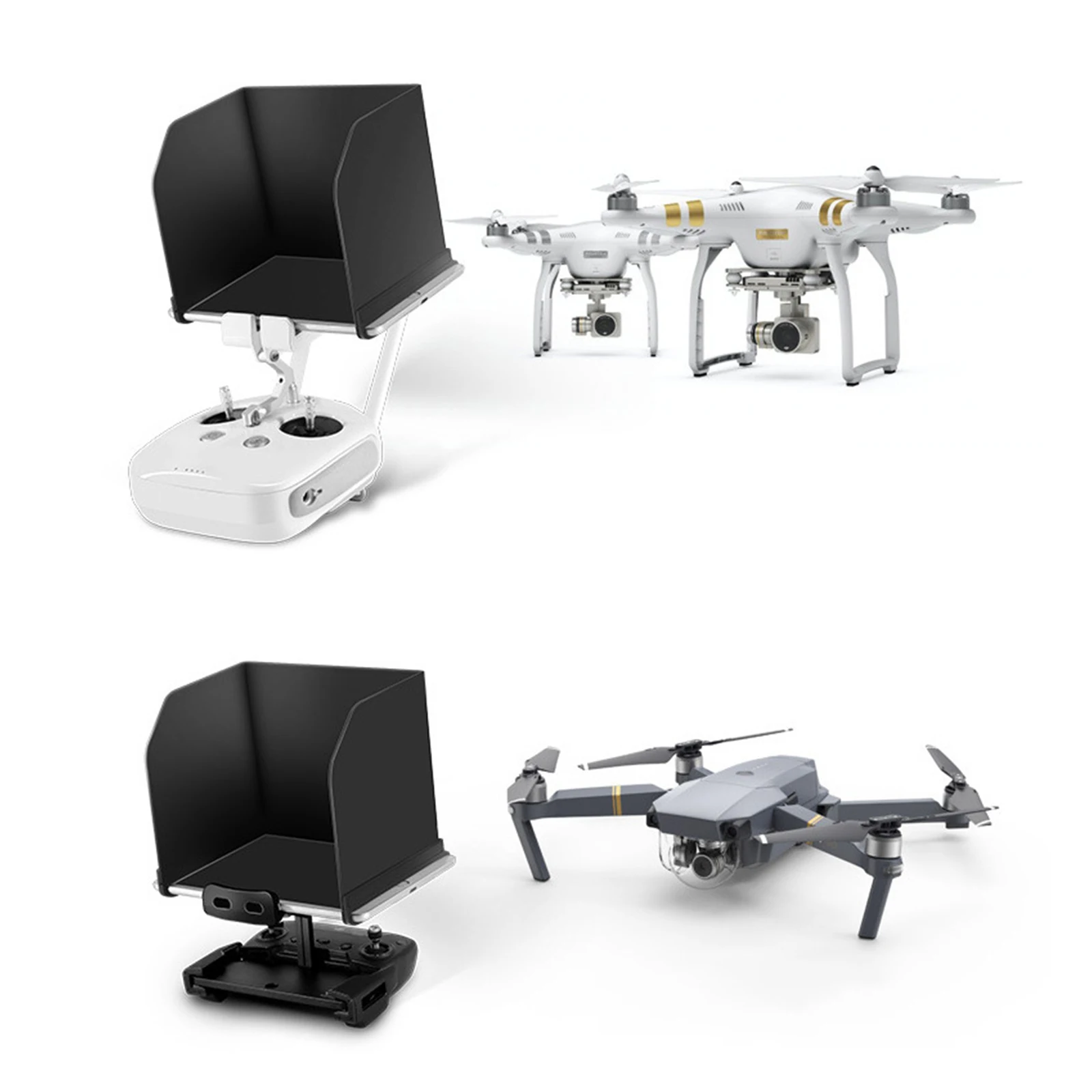 Phone Tablet SunShade for DJI Mavic Pro Air Spark Phantom 4 3 Mavic 2 Pro Zoom Drone Remote Controller Folding Hood Sun Shade
Phone Tablet SunShade for DJI Mavic Pro Air Spark Phantom 4 3 Mavic 2 Pro Zoom Drone Remote Controller Folding Hood Sun Shade