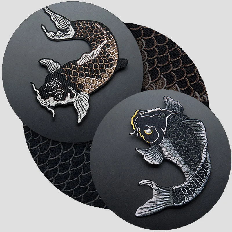 Chinese style squid koi fish literary patch embroidery decoration high-end exquisite collection iron on patches badge medal
Chinese style squid koi fish literary patch embroidery decoration high-end exquisite collection iron on patches badge medal