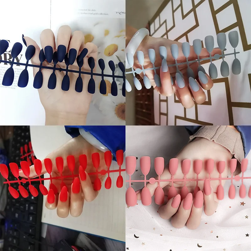 1 PC Full Cover Nail False Tips Long Matte Effect For UV Extension Fake Nails Gray Black Purple Nail Art Decoration Tools
1 PC Full Cover Nail False Tips Long Matte Effect For UV Extension Fake Nails Gray Black Purple Nail Art Decoration Tools