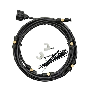Summer Water Misting Cooling System Kit Brass Nozzle Greenhouse Garden Outdoor Plants Watering Irrigation Sprinkler Hose Set
Summer Water Misting Cooling System Kit Brass Nozzle Greenhouse Garden Outdoor Plants Watering Irrigation Sprinkler Hose Set