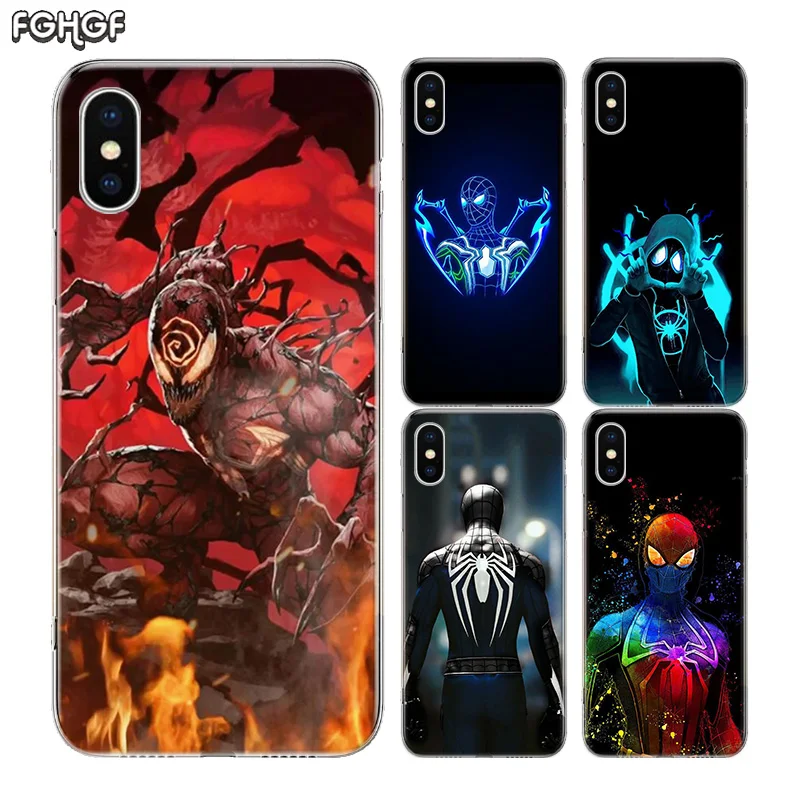 Силиконовый чехол Marvel abte Carnage Fundas для телефона Apple iPhone 6 6S 7 8 Plus + X 10 Ten XS MAX XR 5 5S SE Heart