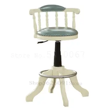 European bar stool light luxury solid wood back rotation lifting simple American high stools home bar chair
European bar stool light luxury solid wood back rotation lifting simple American high stools home bar chair