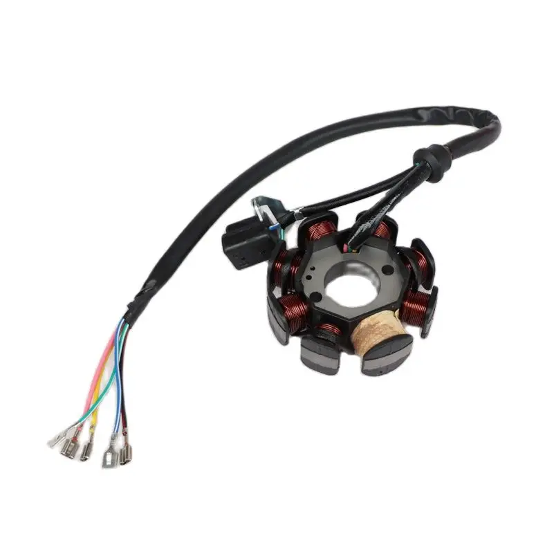 8-катушечный 5-проводной Магнитный статор переменного тока (монтажные отверстия типа I) для мотоцикла CG125 (156мбэк 157мф), CG150 (162FMJ)
8-катушечный 5-проводной Магнитный статор переменного тока (монтажные отверстия типа I) для мотоцикла CG125 (156мбэк 157мф), CG150 (162FMJ)