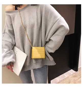 Small Square Bag INS Chain Shoulder Bags For Women Diagonal Mini Bag Western-style Crocodile Pattern Purses And Handbags
Small Square Bag INS Chain Shoulder Bags For Women Diagonal Mini Bag Western-style Crocodile Pattern Purses And Handbags