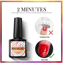 Dissolvant magique 10ml de dissolvant de vernis à ongles de Gel rapide dans 2 minutes dégraissant pour des ongles nettoient permanent imbibent Uv et base à LED(China)