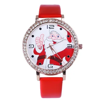 New Fashion Set Auger Santa Claus Watch Men and Women Students Drill Thin Belt Watch Fashion Christmas Gifts
New Fashion Set Auger Santa Claus Watch Men and Women Students Drill Thin Belt Watch Fashion Christmas Gifts