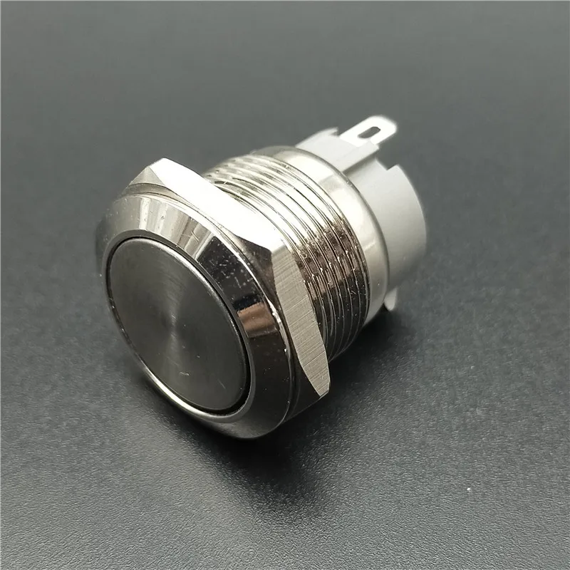 DIANQI Hot sale 19mm Car nickel plated brass Metal Push Button Switch press button Flat round 1 NO momentar
DIANQI Hot sale 19mm Car nickel plated brass Metal Push Button Switch press button Flat round 1 NO momentar