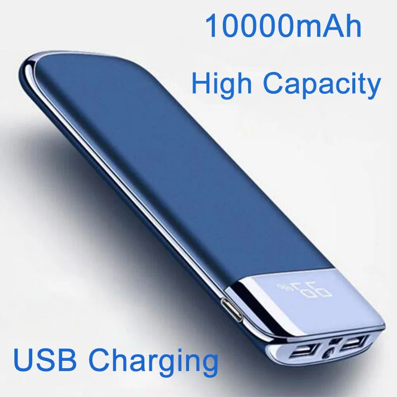 Power Bank 10000mAh 2 USB LCD Powerbank Portable External Battery Mobile Phone Universal Charger for Xiaomi MI for iphone 8
Power Bank 10000mAh 2 USB LCD Powerbank Portable External Battery Mobile Phone Universal Charger for Xiaomi MI for iphone 8