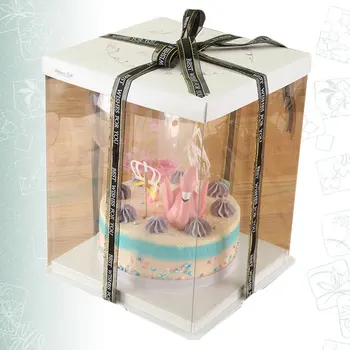 Birthday Cake Packing Box Plastic Cake Box 3 in 1 Cake Container Dessert Packing Box Random Color (Single Layer, 36cm)
Birthday Cake Packing Box Plastic Cake Box 3 in 1 Cake Container Dessert Packing Box Random Color (Single Layer, 36cm)