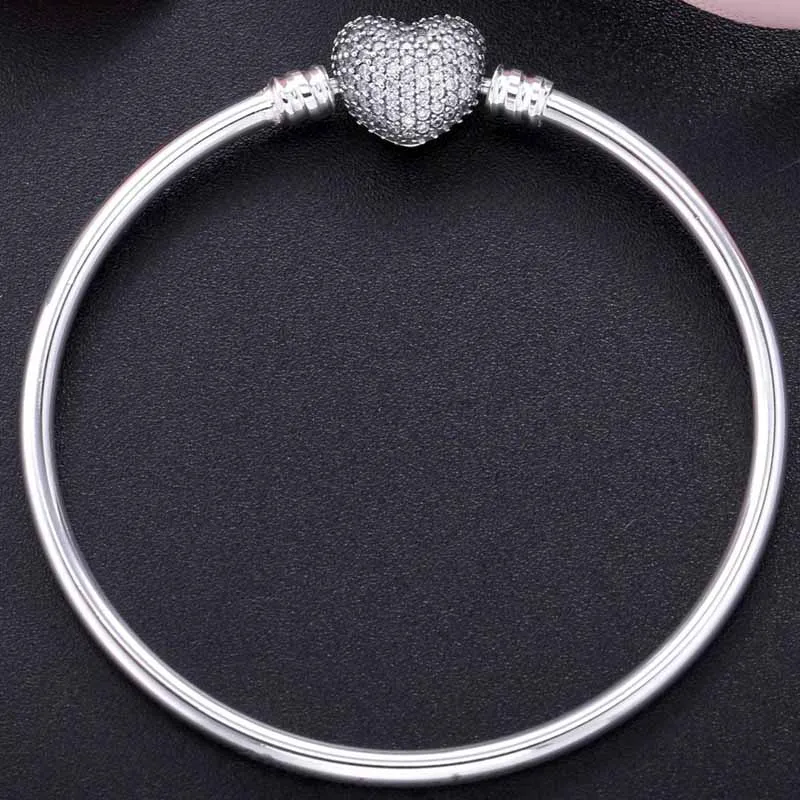 Original Moments Pave Heart Clasp Crystal Bracelet Bangle Fit Women 925 Sterling Silver Bangle Bead Charm DIY Europe Jewelry
Original Moments Pave Heart Clasp Crystal Bracelet Bangle Fit Women 925 Sterling Silver Bangle Bead Charm DIY Europe Jewelry