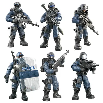 The Whole Joint Can Twist Building Blocks Block Toys Action Figures Moving Robot Garage Kit Assemble War Policeman Suit Model
The Whole Joint Can Twist Building Blocks Block Toys Action Figures Moving Robot Garage Kit Assemble War Policeman Suit Model