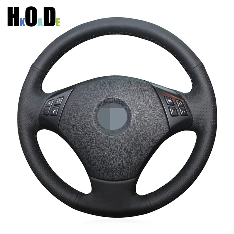 Artificial Leather DIY Black Hand-sewing Car Steering Wheel Cover For BMW 320d 325i 335i X1 E84 E90 E91(Touring) Car Accessories 
Artificial Leather DIY Black Hand-sewing Car Steering Wheel Cover For BMW 320d 325i 335i X1 E84 E90 E91(Touring) Car Accessories