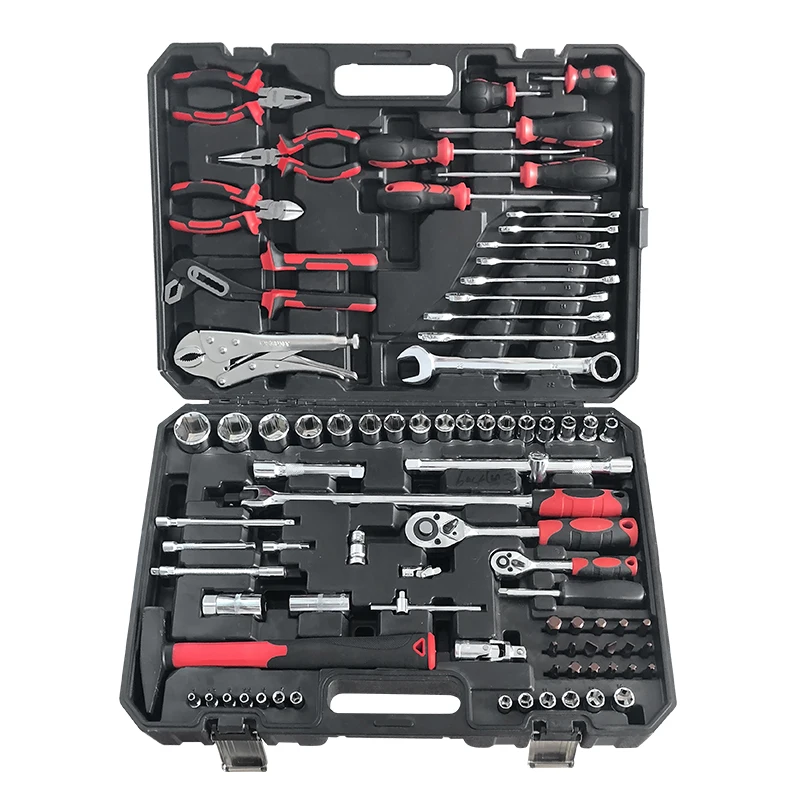86Pcs Socket Wrench 1/4" "1/2" Drive Socket Set 72Tooth Ratchet Wrench,Open Ratcheting Spanner,Car Motorcycle Repair Toolbox
86Pcs Socket Wrench 1/4" "1/2" Drive Socket Set 72Tooth Ratchet Wrench,Open Ratcheting Spanner,Car Motorcycle Repair Toolbox
