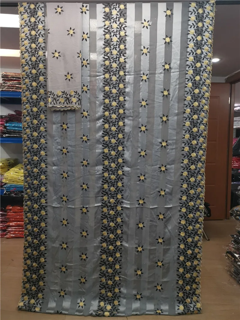 New african lace fabric high quality real Silk fabric with embroidery ribbon silk chiffon fabric with stones
New african lace fabric high quality real Silk fabric with embroidery ribbon silk chiffon fabric with stones