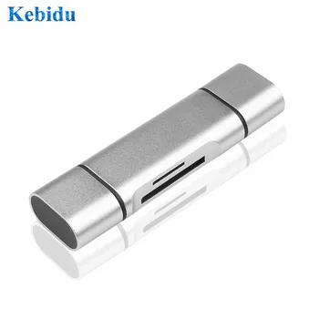KEBIDU High-speed Type C & micro USB OTG Card Reader USB2.0 Universal OTG TF/SD for Android Computer Extension Headers
KEBIDU High-speed Type C & micro USB OTG Card Reader USB2.0 Universal OTG TF/SD for Android Computer Extension Headers