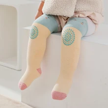 

1 Pair Winter 0-3Y Children Thick Cotton Terry Socks Anti-skid Lap Over Knee High Socks Toddlers Baby Leg Warmer Knee Protector