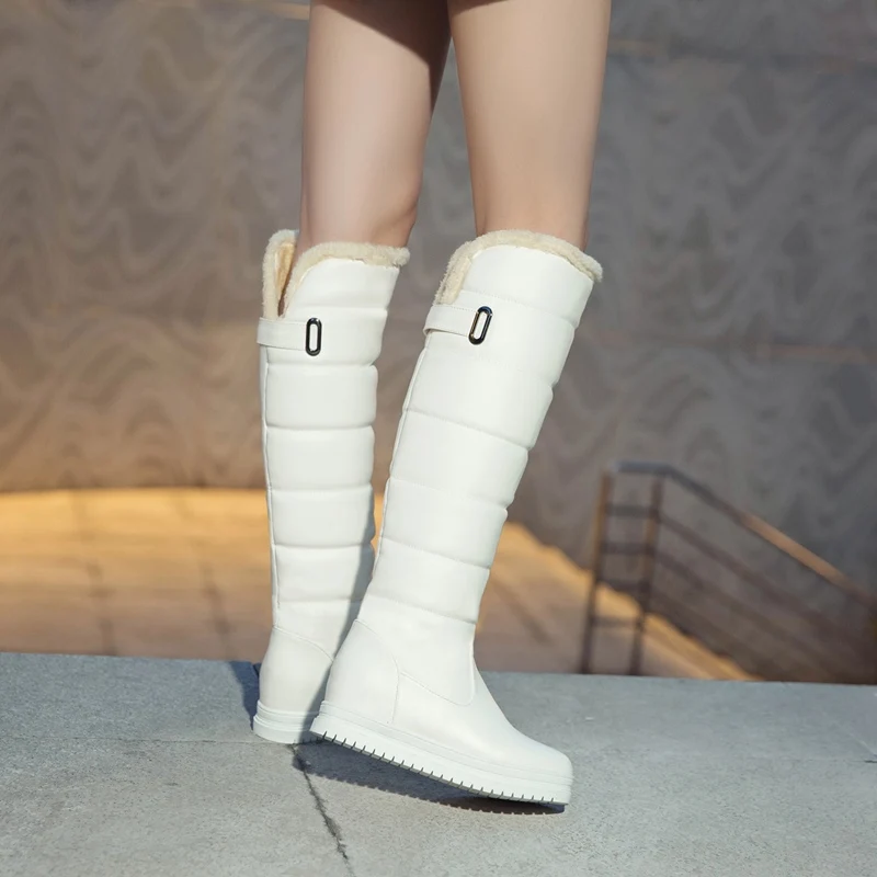 Huapate Plus size 34-43 New keep warm snow boots women round toe platform knee high boots pu leather fashion ladies winter boot
Huapate Plus size 34-43 New keep warm snow boots women round toe platform knee high boots pu leather fashion ladies winter boot