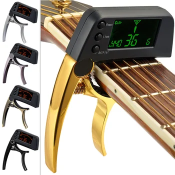 Newly Guitar Capo Tuner Zinc Alloy 2 in 1 with LCD Clamping for Acoustic Folk Electric Guitar BN99
Newly Guitar Capo Tuner Zinc Alloy 2 in 1 with LCD Clamping for Acoustic Folk Electric Guitar BN99