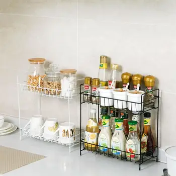 2 Layers Iron Spice Rack Condiment Shelf Kitchen Supplies Floor Storage Shelf Kitchen Organizer
2 Layers Iron Spice Rack Condiment Shelf Kitchen Supplies Floor Storage Shelf Kitchen Organizer
