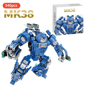 MK38 Hulkbuster Marvel Super hero mark minifigs Avengers iron Man Armor mech Building Blocks Toys For Children Gift
MK38 Hulkbuster Marvel Super hero mark minifigs Avengers iron Man Armor mech Building Blocks Toys For Children Gift