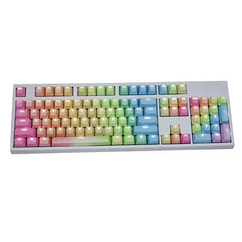 1 Set Replaceable PBT Keycaps 87 104 108 Transparent Lettering Keys Double Shot Backli Key Cap for Mechanical Keyboard
1 Set Replaceable PBT Keycaps 87 104 108 Transparent Lettering Keys Double Shot Backli Key Cap for Mechanical Keyboard
