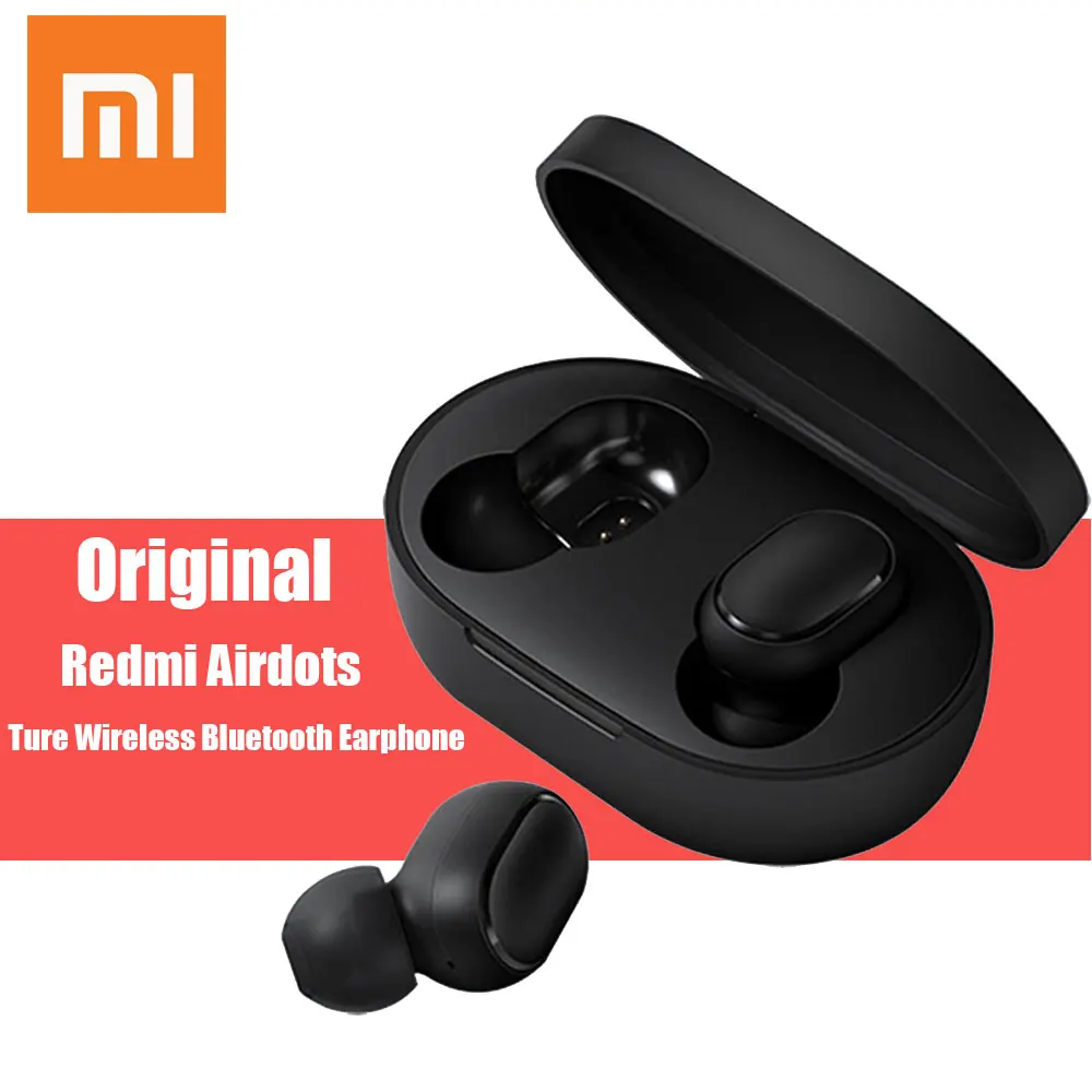 Original Xiaomi Redmi AirDots True Wireless Earphone Headphone TWS bluetooth Earphones Active Noise Cancellation Dropshipping 
Original Xiaomi Redmi AirDots True Wireless Earphone Headphone TWS bluetooth Earphones Active Noise Cancellation Dropshipping