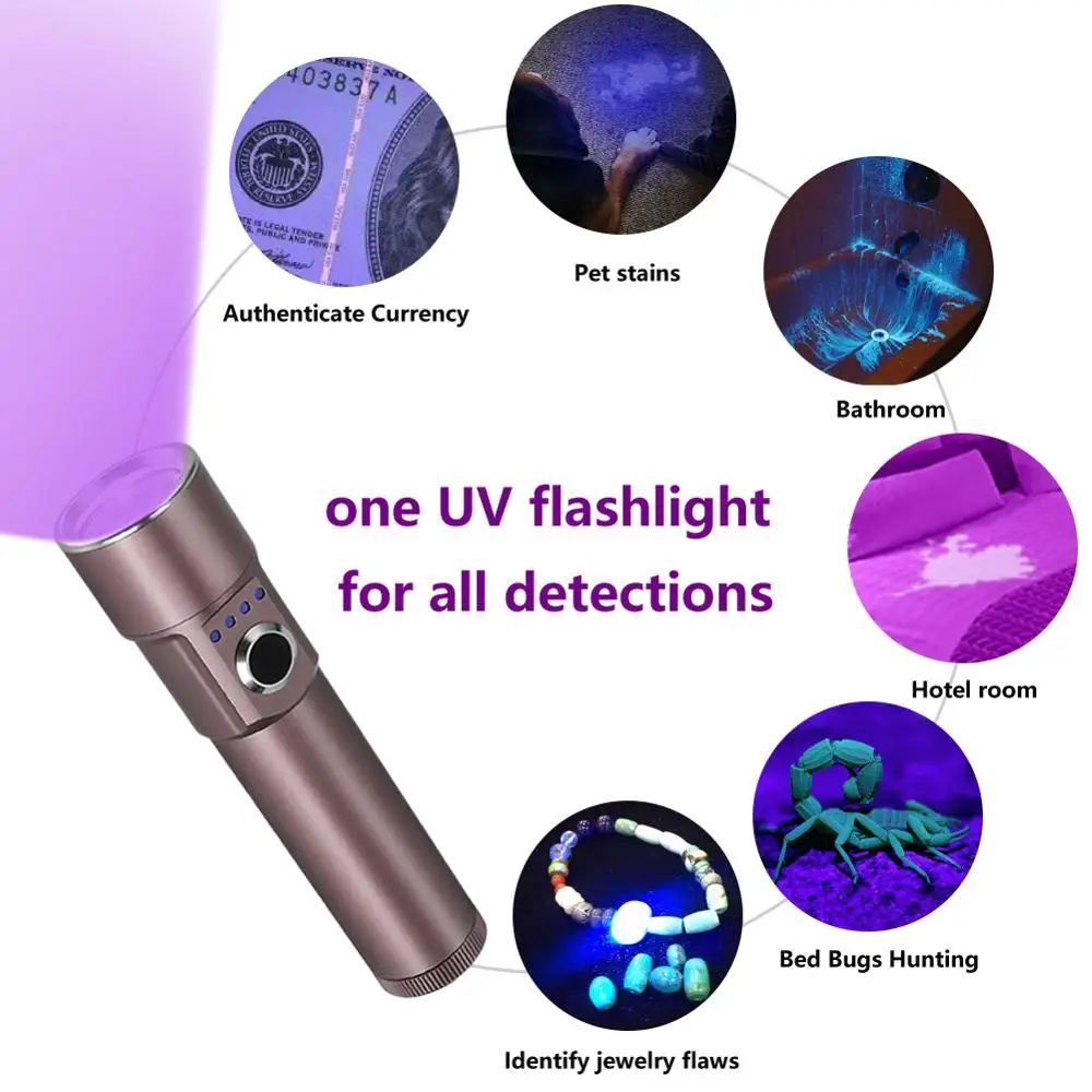 Foxhawk USB Rechargeable UV Light Flashlight, Portable UV-A Led Black Light Torch, Blacklight Detector For Pet Urine, Power Bank
Foxhawk USB Rechargeable UV Light Flashlight, Portable UV-A Led Black Light Torch, Blacklight Detector For Pet Urine, Power Bank